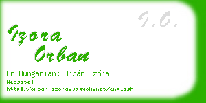 izora orban business card